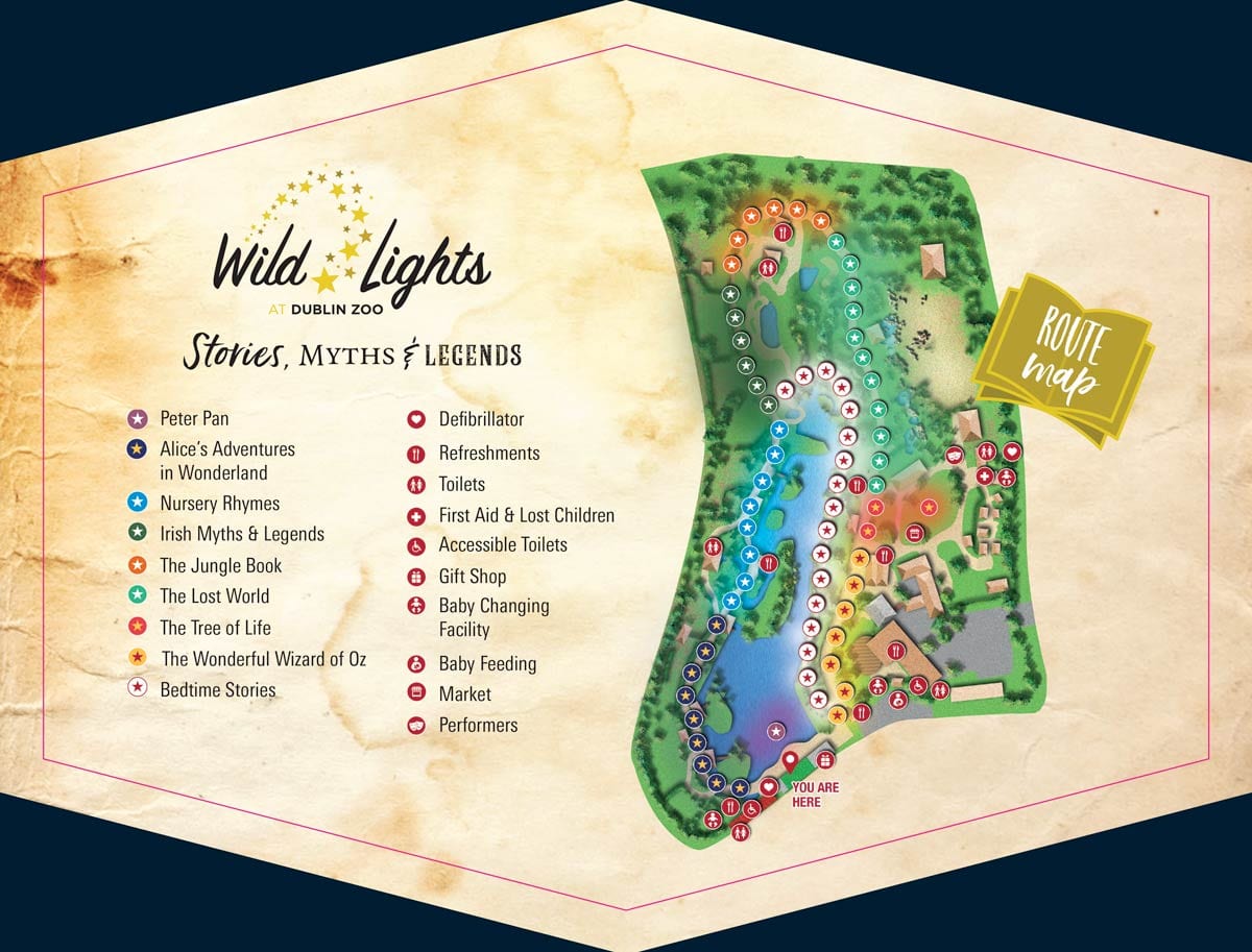 Wild lights Route Map